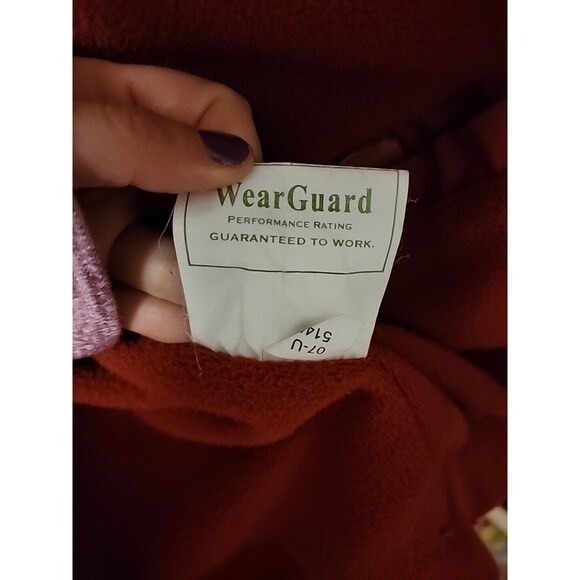 Vtg Wearguard Mens Burned Orange Red 3 Season Jacket Size XL Snow Resistant - Picture 6 of 16